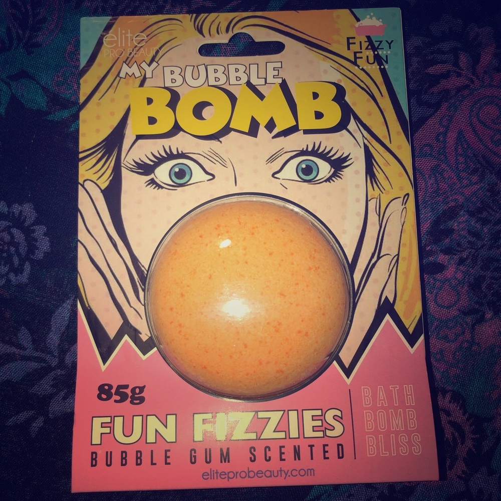 My bubble bomb bath bomb